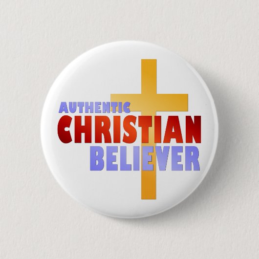 Authentischer christlicher Gläubiger Button (Vorderseite)