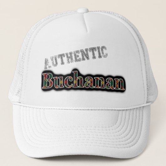 Authentischer Clan Buchanan Scottish Tartan Name Truckerkappe (Vorderseite)