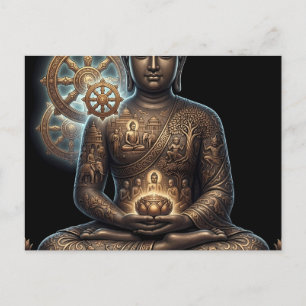 Authentischer Dhamma-Pfad: Sukiti-Buddha-Serie Postkarte