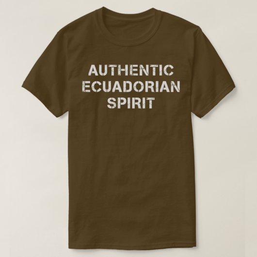 Authentischer ecuadorianischer Geist T-Shirt (Design vorne)