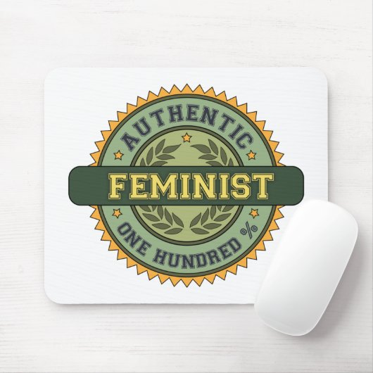 Authentischer Feminist Mousepad (Mit Mouse)