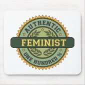 Authentischer Feminist Mousepad (Vorne)