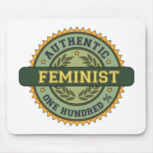 Authentischer Feminist Mousepad (Vorne)