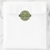 Authentischer Forster Runder Aufkleber (Tasche)