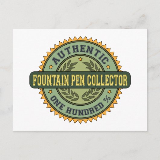 Authentischer Fountain Pen Collector Postkarte (Vorderseite)