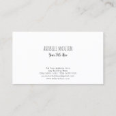 Authentischer, handgezogener Regenbogen | Aquarell Visitenkarte (Rückseite)