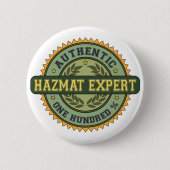 Authentischer Hazmat Experte Button (Vorderseite)