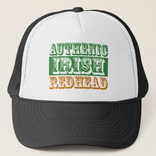 Authentischer irischer Redhead Truckerkappe (Vorderseite)