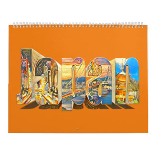 Authentischer japanischer Retro-Vintage-Stil Kalender