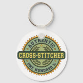 Authentischer Kreuzhefter Schlüsselanhänger (Vorderseite)