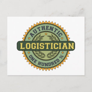 Authentischer Logistiker Postkarte