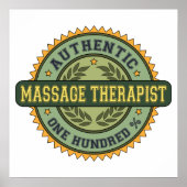 Authentischer Massagetherapeut Poster (Vorne)