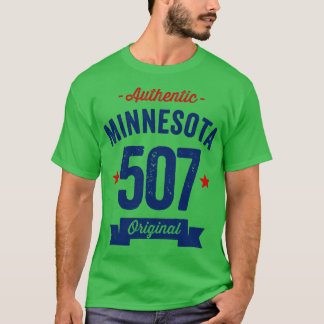 Authentischer Minnesota 507 Bereichscode T-Shirt