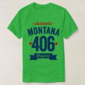 Authentischer Montana 406 Bereichscode T-Shirt (Design vorne)
