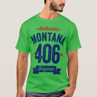 Authentischer Montana 406 Bereichscode T-Shirt