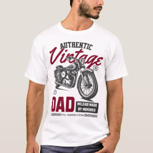 Authentischer Motorrad-T - Shirt für Vintage Vater