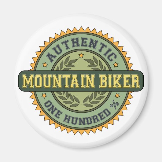 Authentischer Mountainbiker Magnet (Vorne)