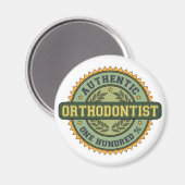 Authentischer Orthodontist Magnet (Vorderseite/Rückseite)