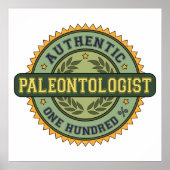 Authentischer Paläontologe Poster (Vorne)