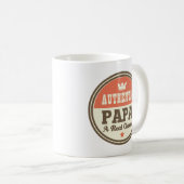 Authentischer Papa ein wirklicher Klassiker Kaffeetasse (VorderseiteRechts)