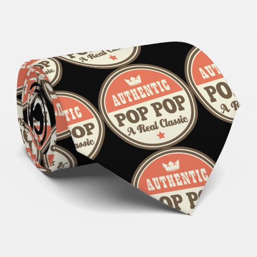 Authentischer Pop-Pop eine wirkliche klassische Krawatte (Gerollt)