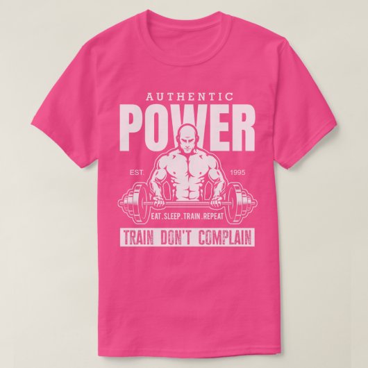 Authentischer Power T-Shirt (Design vorne)