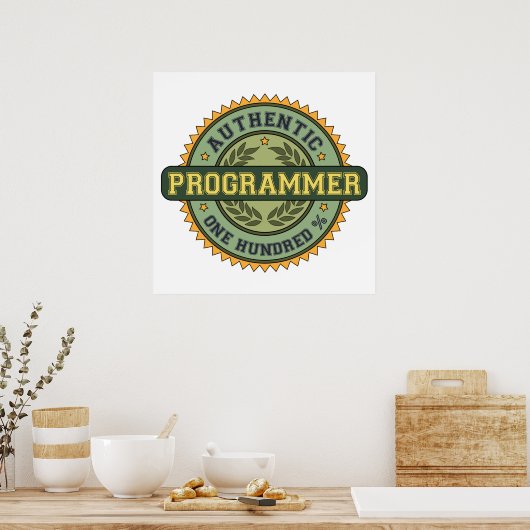 Authentischer Programmierer Poster (Küche)