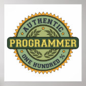 Authentischer Programmierer Poster (Vorne)