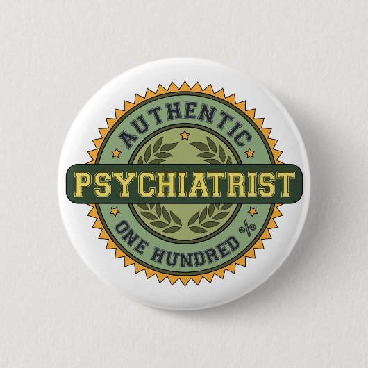 Authentischer Psychiater Button (Vorderseite)