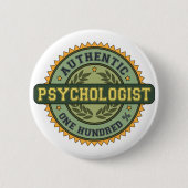 Authentischer Psychologe Button (Vorderseite)
