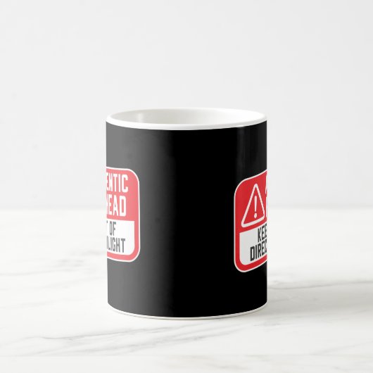 Authentischer Rotkopf Behielt aus direktem Sonnenl Kaffeetasse (Mittel)