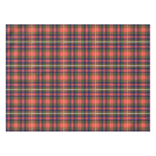 Authentischer schottischer Clan Kariert Tartan Tischdecke (Vorderseite (Horizontal))