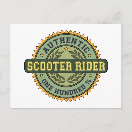 Authentischer Scooter Postkarte (Vorderseite)