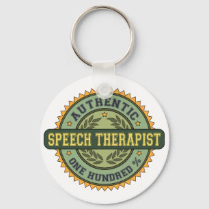 Authentischer Sprache-Therapeut Schlüsselanhänger