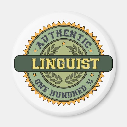 Authentischer Sprachwissenschaftler Magnet (Vorne)