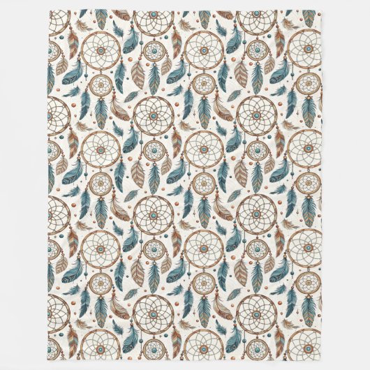 Authentischer Stammes kühne ethnische Muster Träum Fleecedecke (Vorderseite)