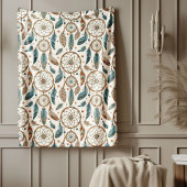 Authentischer Stammes kühne ethnische Muster Träum Fleecedecke