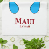 Authentischer Strand-Gammler Maui Hawaii Küchentuch (Gefaltet)