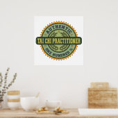Authentischer Tai Chi Practitioner Poster (Küche)