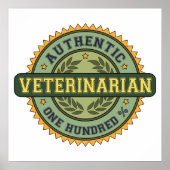 Authentischer Tierarzt Poster (Vorne)