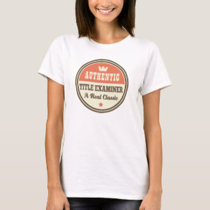 Authentischer Titel-Prüfer-Vintage Geschenk-Idee T-Shirt