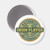 Authentischer Trommel-Player Magnet (Vorderseite/Rückseite)