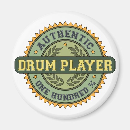 Authentischer Trommel-Player Magnet (Vorne)