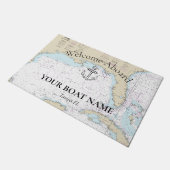 🌊 ⚓ Authentischer Vintager Golf von Mexiko Fußmatte (Schrägansicht)