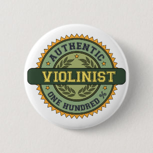 Authentischer Violinist Button