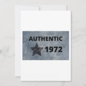 Authentisches 1972 Vintages Star Retro-Geburtstags Einladung (Vorderseite)