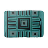 authentisches afrikanisches Stoffmuster Badematte (Vorderseite)