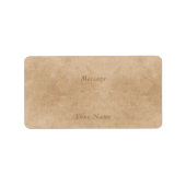 authentisches antikes Etikett Adressaufkleber (Vorne)