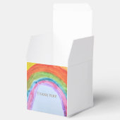 Authentisches Aquarell Boho Regenbogen Geschenkschachtel (Geöffnet)