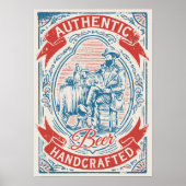 Authentisches Bierposter Poster (Vorne)
